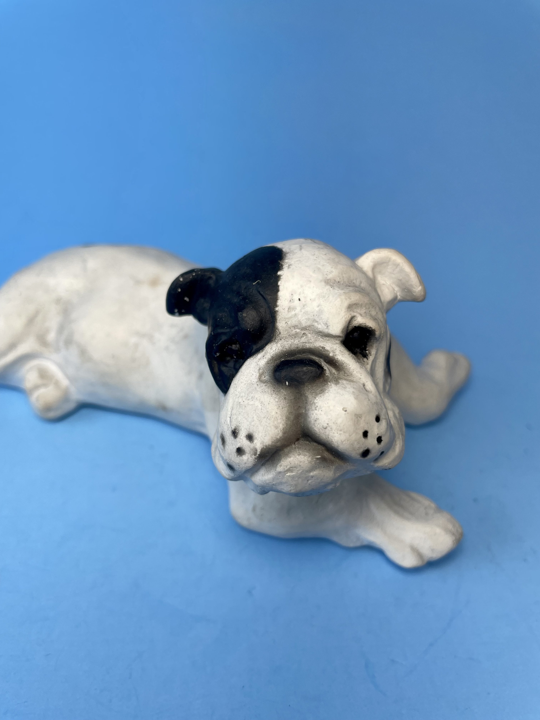 Vintage Chalkware Bulldog by Jan Allan 1940s - Etsy