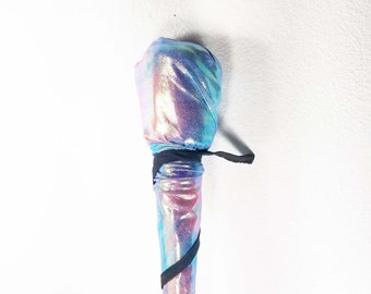 Blue Purple Pink Tie Dye Wick Covers Fire Staff Wick Wraps Practice Double Single Staff Wick Protection / Clean Way to Store Staff Wicks