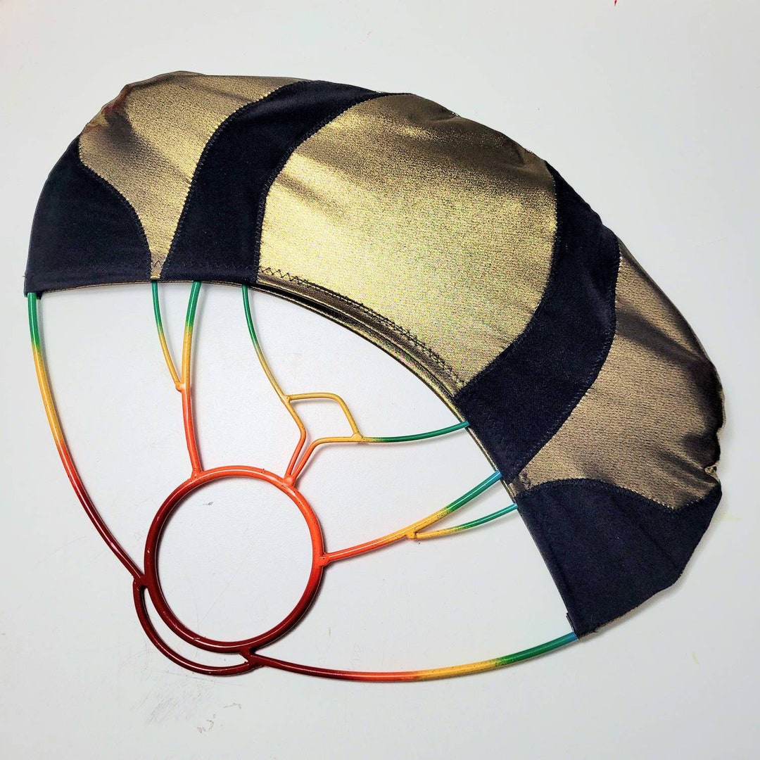 Metallic Gold Fire Fan Covers for the 4 Wick Lotus Flower Pair of