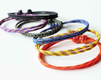 Set of 3 or 6 - Simple Rope Bracelet