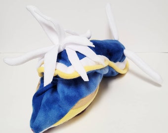 Sea Slug/ Nudibranch Plush/ Scuba Diver Gift/ Unique/ One of a Kind/ Sea Life/ Art/ Handmade/ Textile Sculpture