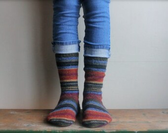 Amazon Com Dearfoams Men S Fairisle And Striped Cabin Sock