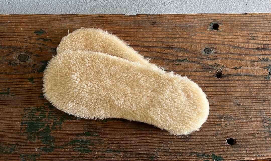 Shearling Shoe Inserts for Men, Shearling Shoe Liners, Shearling Boot