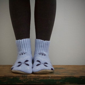 Women&#39;s Alpaca Slippers, Alpaca slippers, Women&#39;s leather sole slipper, Woman&#39;s Alpaca Slipper