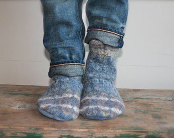 Children's Felted Wool Slipper, Boys wool slipper, Girls wool slipper, Childrens wool