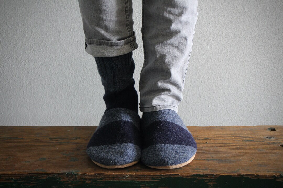 mens wool slippers