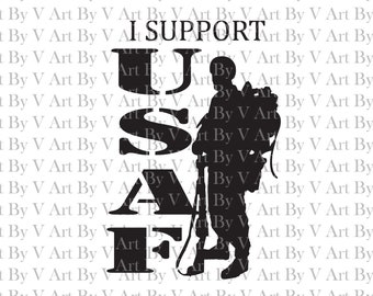 SVG, US Air Force, united states air force svg, air force svg, military svg, military soldier svg, png, cricut silhouette Digital Download