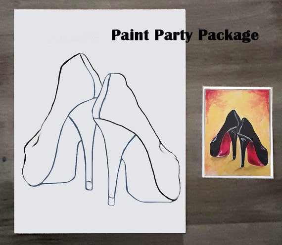 painting red bottom shoes