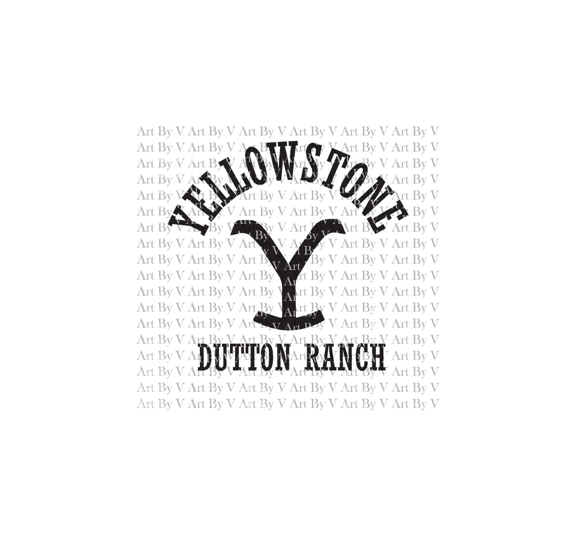 SVG Yellowstone Yellowstone logo vinyl stencil pdf png Etsy