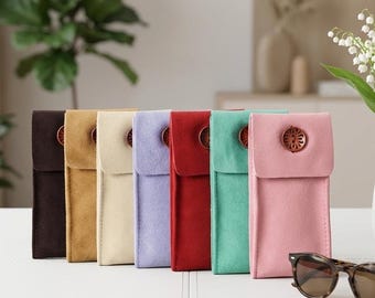 Leather Watch Case, Suede Watch Pouch, Travel Watch Box, Watch Storage Roll, Watch Organizer Gift for Men Women, Handmade Leather Case