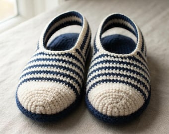 Crochet Felted Slippers Pattern PDF, Wool House Slippers, Cozy Slipper Crochet Pattern, Digital Download.