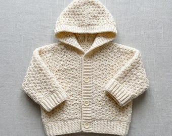 Baby Strickjacke Häkelanleitung PDF, Sternmuster Baby Jacke, Digital Download
