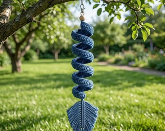 Crochet Wind Spinner Muster, PDF, Spiral Garten Ornament Häkelanleitung, digitaler Download