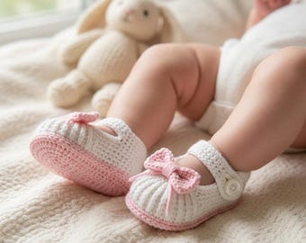 Baby Booties Häkelanleitung, PDF Anleitung, Handgemachte Häkelanleitung, Sofort Download