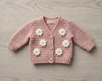rochet Baby Strickjacke PDF, DIY Baby Strickjacke häkeln Muster, Anfänger Baby Strickjacke Muster, DIY Baby Kleidung Digital Download.