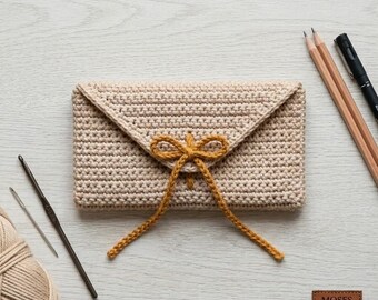 Crochet Pencil Case Pattern PDF, No Sew Pencil Pouch, Easy Crochet Organizer, Digital Download.