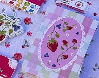 Snail Mail Art Print Letter Club June 2026 Summertime Sweetness Strawberry theme