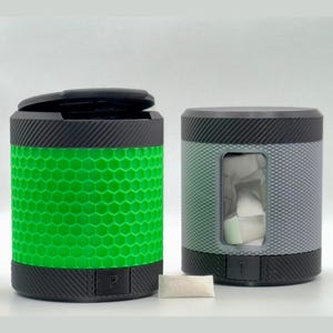 RotoNic-Rotary Nicotine Pouch Holder, Single or Triple Compartment, Used Pouch Storage