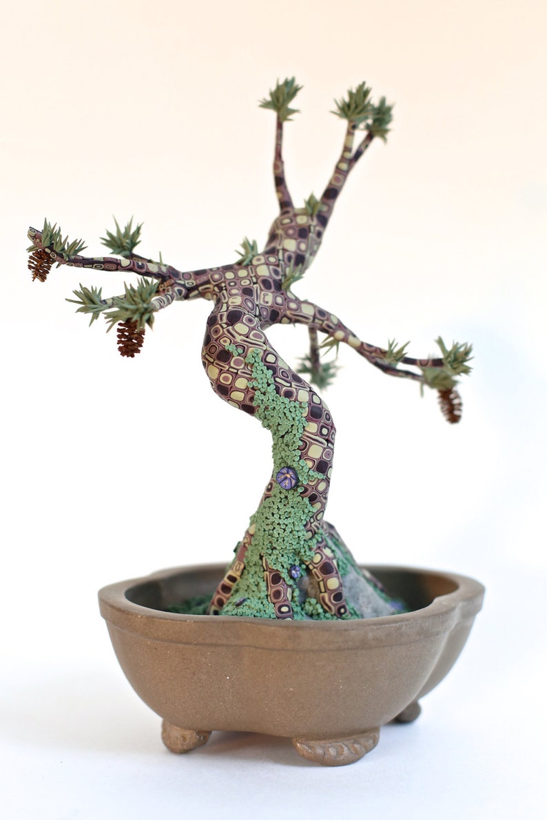 Dryad Polymer Clay Miniature Tree Bonsai Etsy