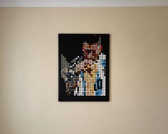 Lionel Messi World Cup Portrait, 999 Circle Mosaic Artwork (80x60cm)