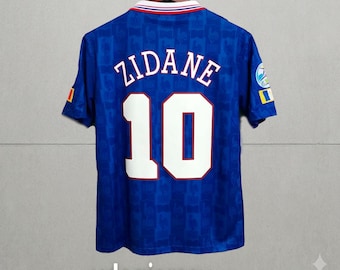 Zidane Legend Jersey France 1996 Football Soccer Vintage