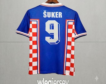 Suker Legend Jersey Croatia 1998 Football Soccer Vintage