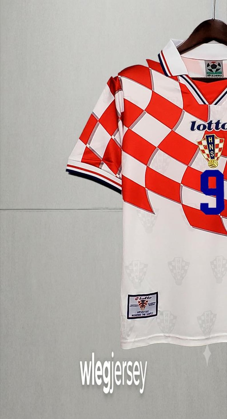 Suker Legend Jersey Croatia 1998 Football Soccer Vintage image 2