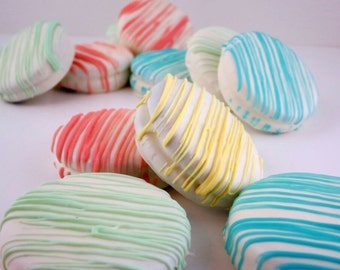 Pastel Drizzled Oreos