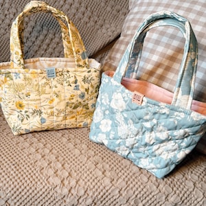 Small Quilted Tote Bag