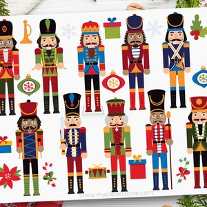 Clipart de Quebra-Nozes Vintage, Clipart de Natal, Clipart de Inverno, Balé de Quebra-Nozes - Download Digital | Design de Sublimação | SVG, EPS, PNG
