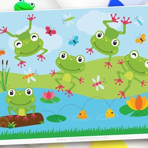 Frog svg, Speckled Frogs Clipart, Red Toe Frog svg, Cute Toad svg, Étang, Lac - Téléchargement numérique | | de conception de sublimation SVG, EPS, PNG