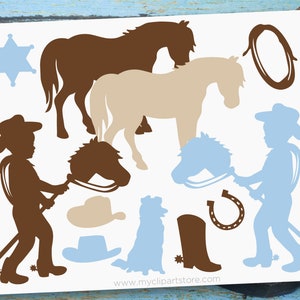 Cowboy SVG Bundle: Wild West Clipart (Digital Download)