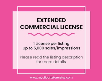 Commercial Use Extended License | NO Credit required | Small Business