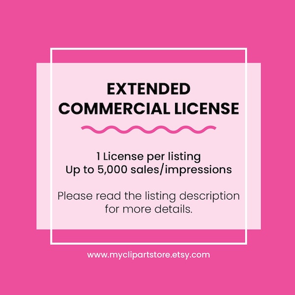 Commercial Use Extended License | NO Credit required | Small Business