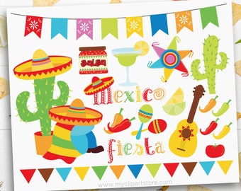 Cinco De Mayo Clipart, Mexico, Maracas svg, Sombrero svg, Cactus, Hispanic Heritage - Digital Download | Sublimation Design | SVG, EPS, PNG