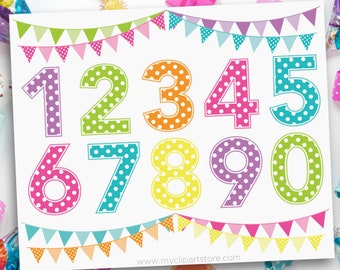 Polkadot Numbers, Candy land, Polka Dots, Boy or Girl Birthday, Dotted Numbers, Candyland, Alpha, Vector clip art, , svg