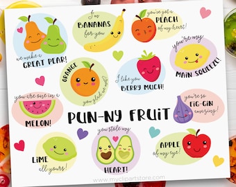 Silly Jokes Valentines with Fruit Charms from MindWare