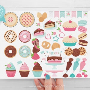 Bakery Clipart, Cupcakes svg, Cupcake svg, Kitchen Utensils, Apron svg, Baking, Bake Sale Digital Download Sublimation SVG, EPS, PNG image 3