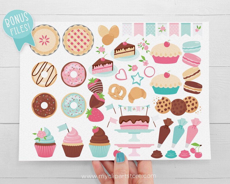 Bakery Clipart, Cupcakes svg, Cupcake svg, Kitchen Utensils, Apron svg, Baking, Bake Sale Digital Download Sublimation SVG, EPS, PNG image 3