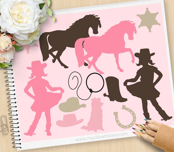 Download Little Cowgirl Clipart Country Girl Clip Art Cowgirl Svg Etsy