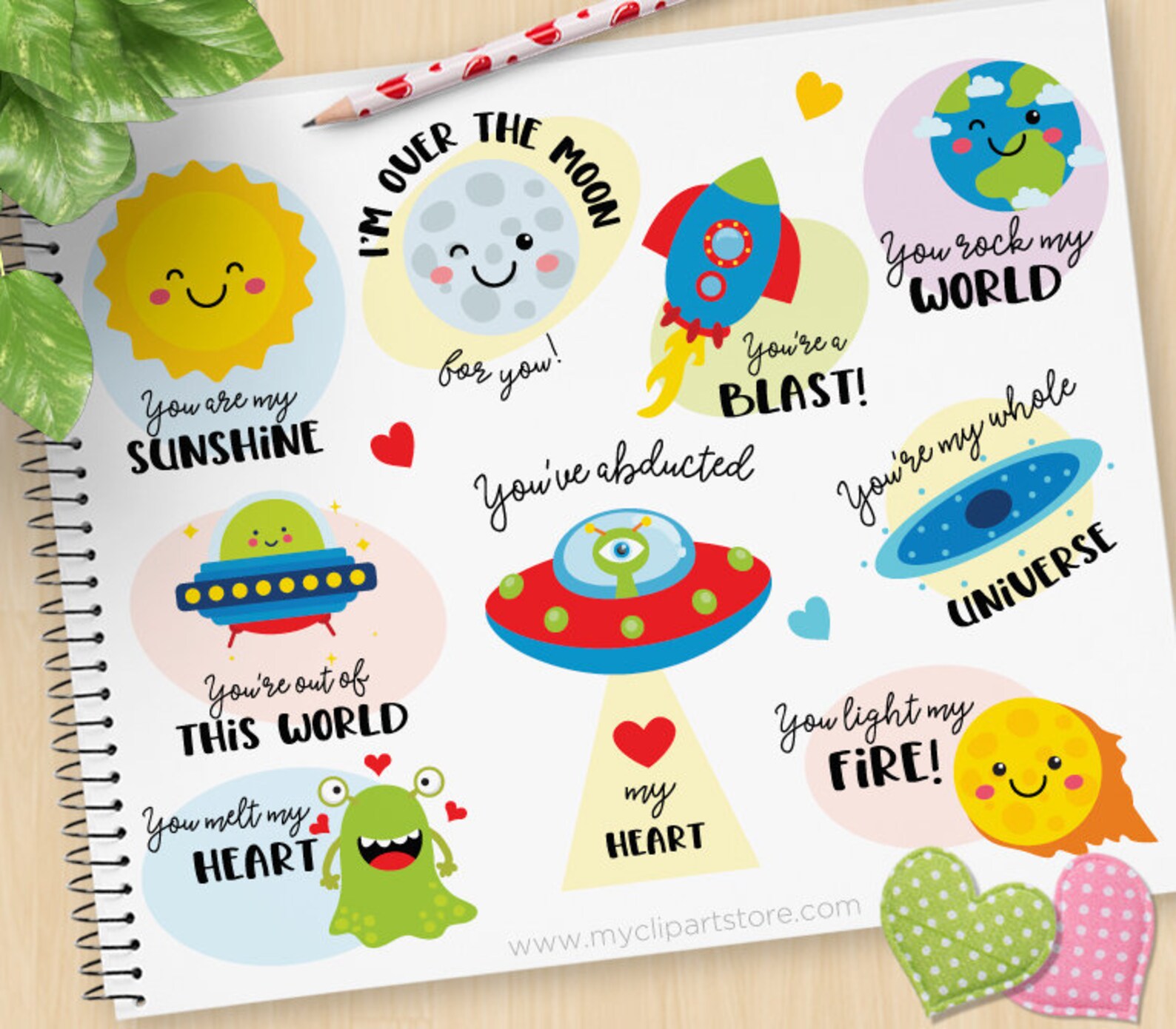 Punny Space Funny Space Puns Aliens Rocket Ship Etsy