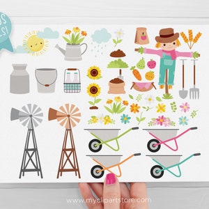 Cute Farm Clipart, Farm Animals, Pink Barn, Farm Birthday, Baby Shower, Farmstead, Cow svg Digital Download Sublimation SVG, EPS, PNG image 5