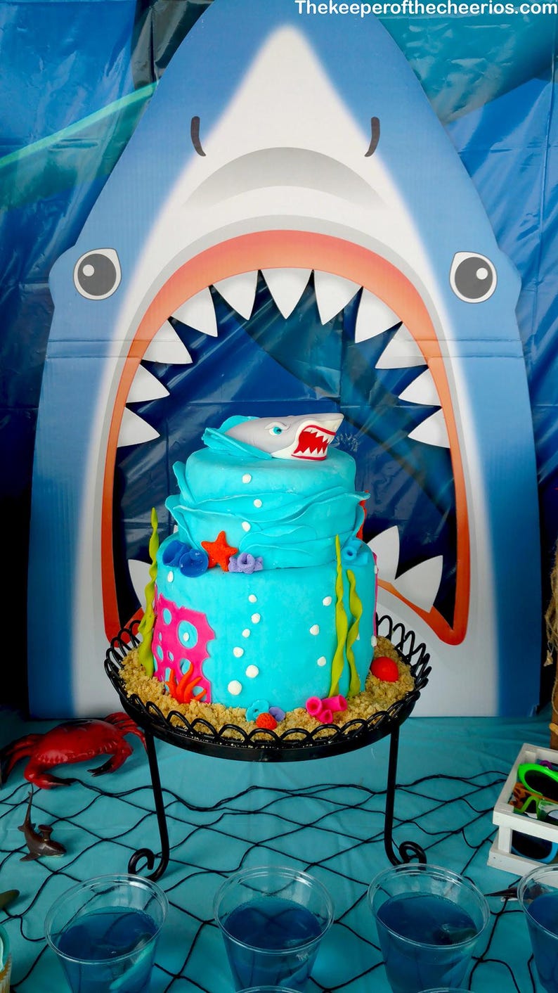 Cute Shark Clipart, Shark Birthday SVG, Under The Sea Digital Download