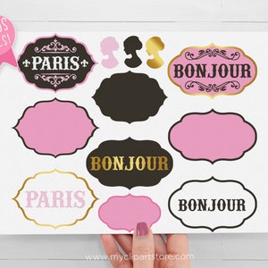 Paris Clipart, Eiffel Tower svg, Parisian Girl, French Lace, Bullet Journalling Digital Download Sublimation Design SVG, EPS, PNG image 4