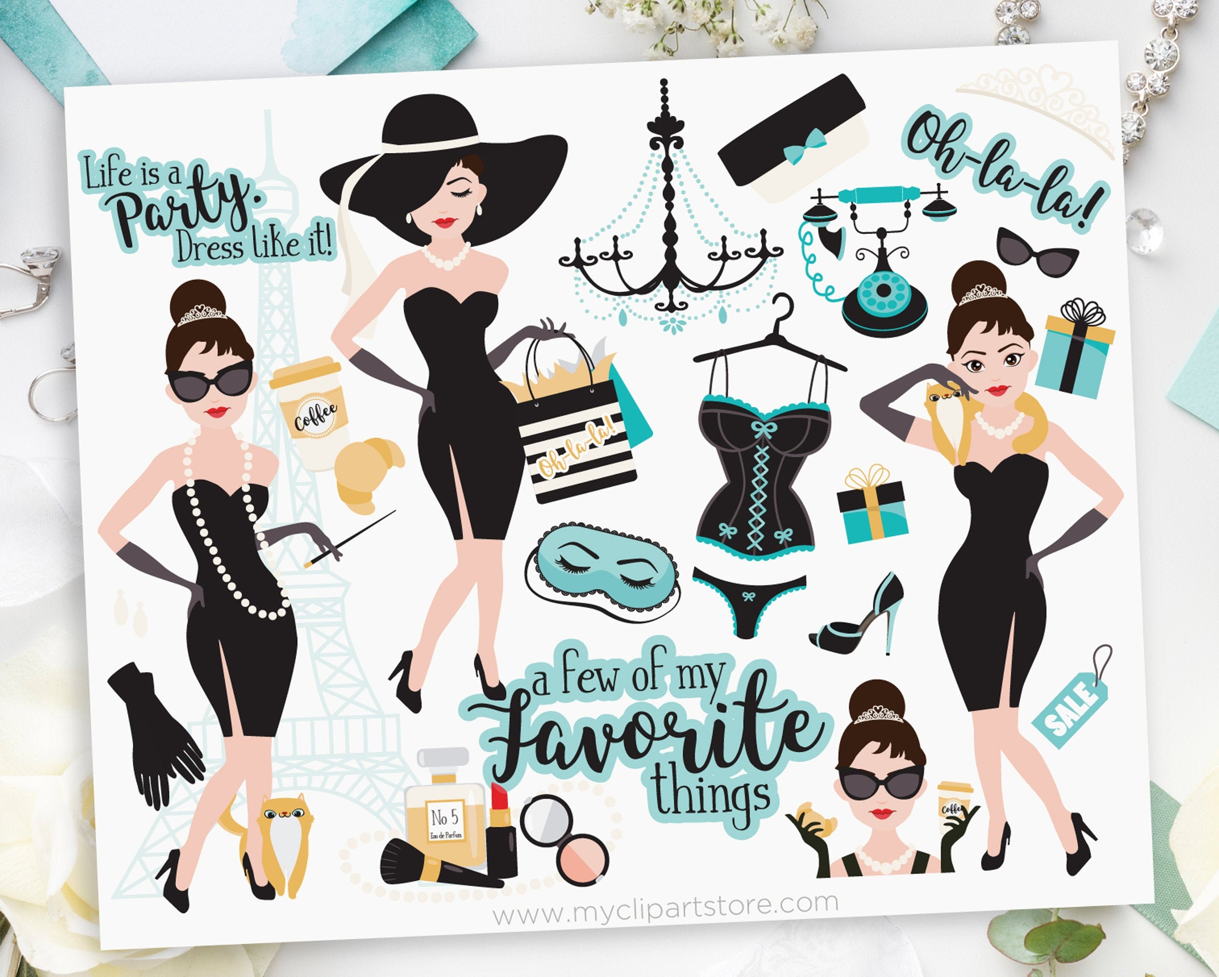 Tiffany's Clipart - Etsy