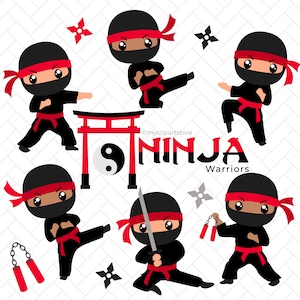 Ninja svg, Warrior svg, Tae Kwon Do, Karate Kids, Martial Arts - Digital Download | Sublimation Design | SVG, EPS, PNG