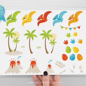 Dinosaurs Clip Art, Dinosaur svg, Dino Party, Dinosaur Graphic, Baby, Boy Dino Digital Download Sublimation Design SVG, EPS, PNG image 4