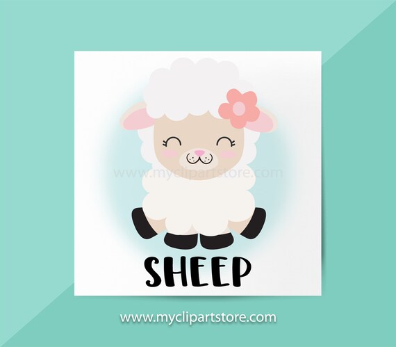 Download Little Sheep Single Clipart Cute Lamb Kawaii Farm Animal Little Lamb Baby Animals Farmstead Commercial Use Htv Print To Cut Svg By Myclipartstore Catch My Party