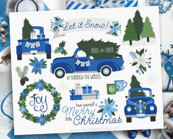 Download Pickup Truck Svg Poinsettia Flowers Navy Blue Pickup Truck Christmas Truck Clip Art Christmas Tree Clip Art Hanukkah Clip Art By Myclipartstore Catch My Party