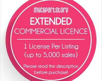 Commercial Use Extended License | NO Credit required | Small Business
